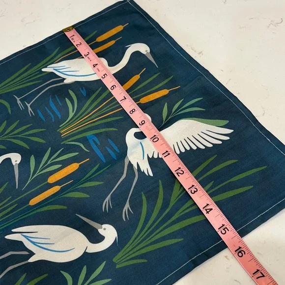 Spoonflower 2026 Heron Calendar Tea Towel Linen Cotton Wall Hanging - Picture 4 of 7